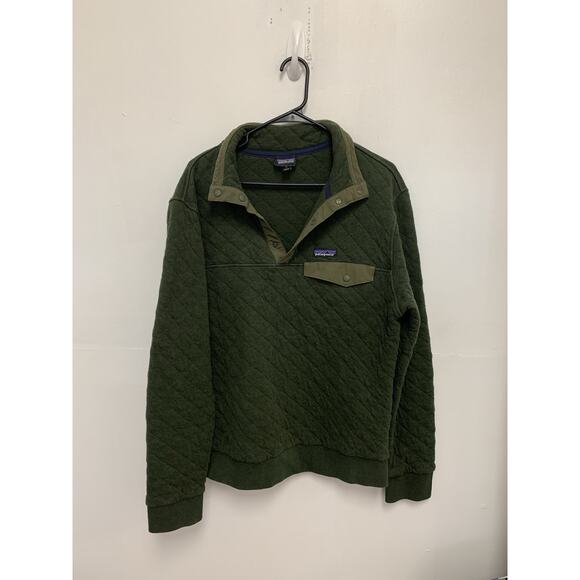 Patagonia Other - Patagonia Men's Organic Cotton Quilt Snap-T Pullover Olive Green M
